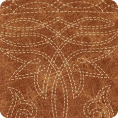 Saddle Stitch Cognac Can Coolie