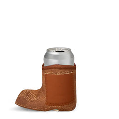 Saddle Stitch Cognac Can Coolie