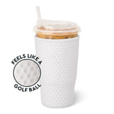 White Golf Ball Large Iced Cup Coolie