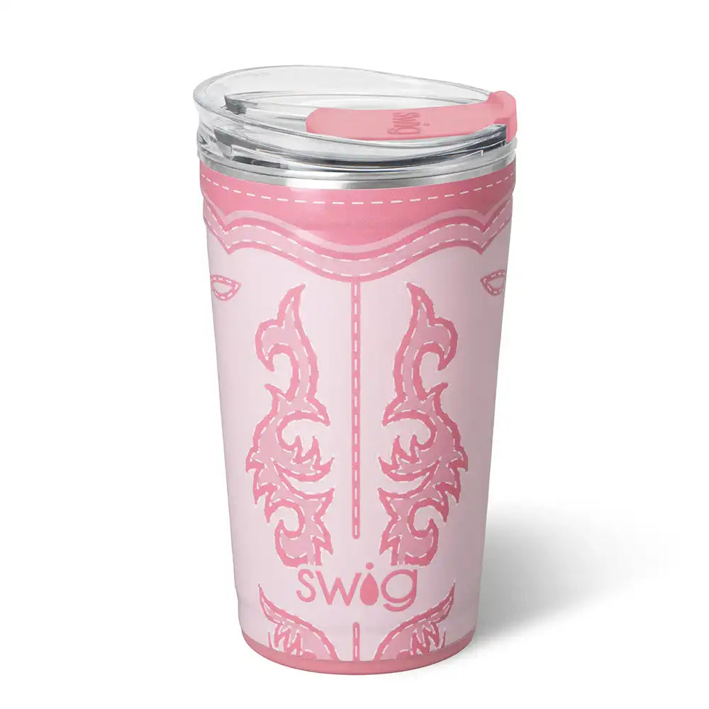 Boot Scootin' Pink Party Cup 24oz