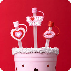 Sweethearts Straw Topper Set