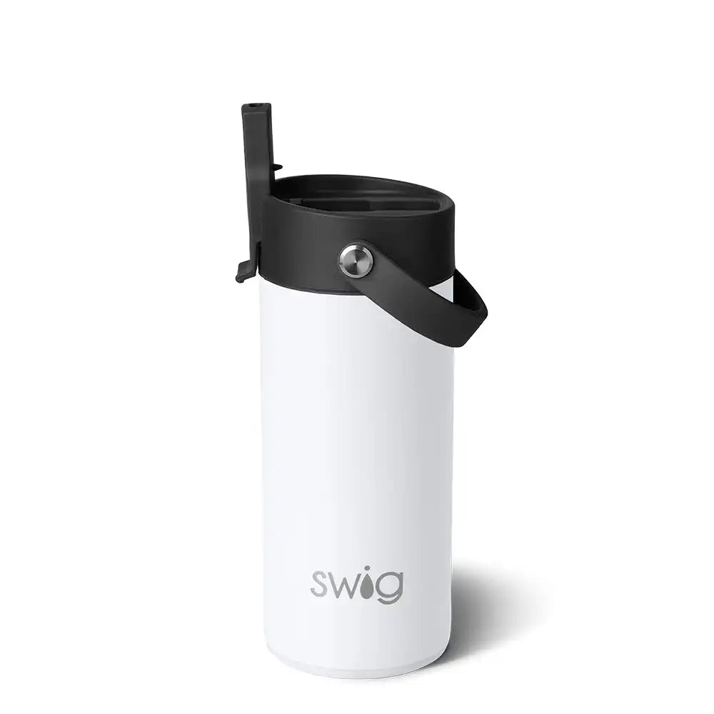 White Flip + Sip Slim Tumbler 12oz