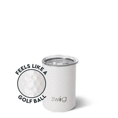 White Golf Ball Short Tumbler 12oz
